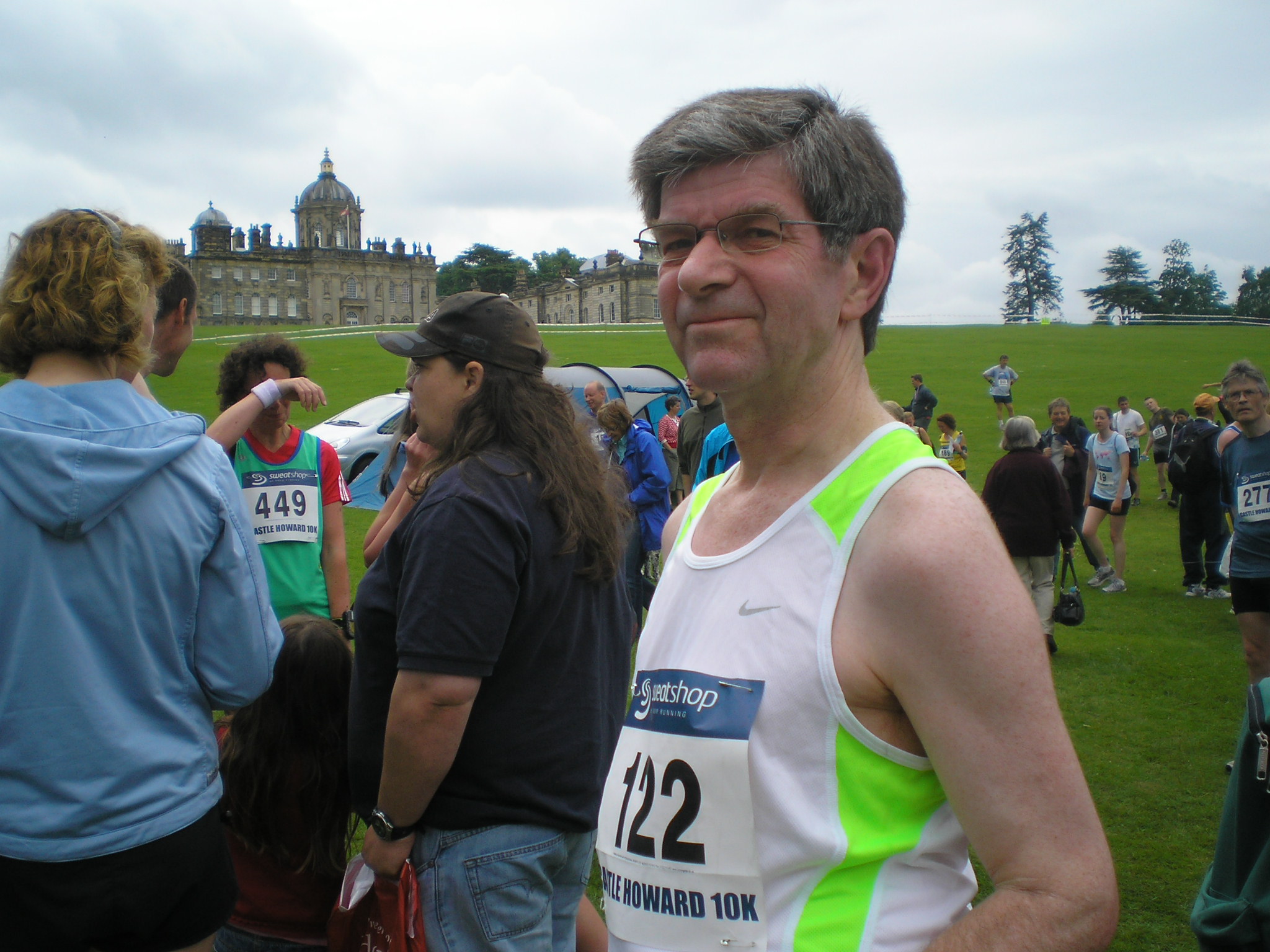 The author completes a 10K trail at Castle Howard in Yorkshire in 2010.