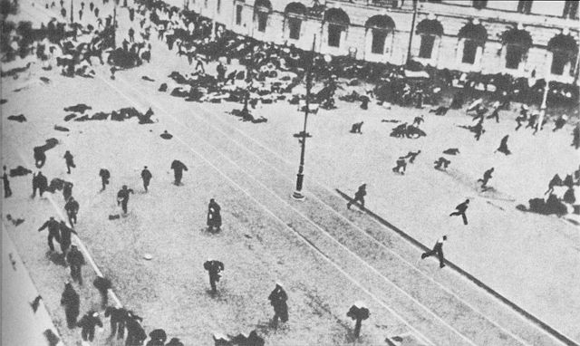 A demonstration in Petrograd, July 1917.
