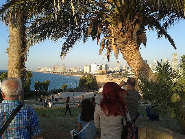 A view of Tel Aviv from Jaffa (biblical Joppa) where we spent our enforced extra stay in Israel. Photo: Charles Gardner