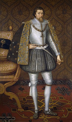 James I, whose policy of religious conformity made life difficult for Puritans like the Pilgrim Fathers.
