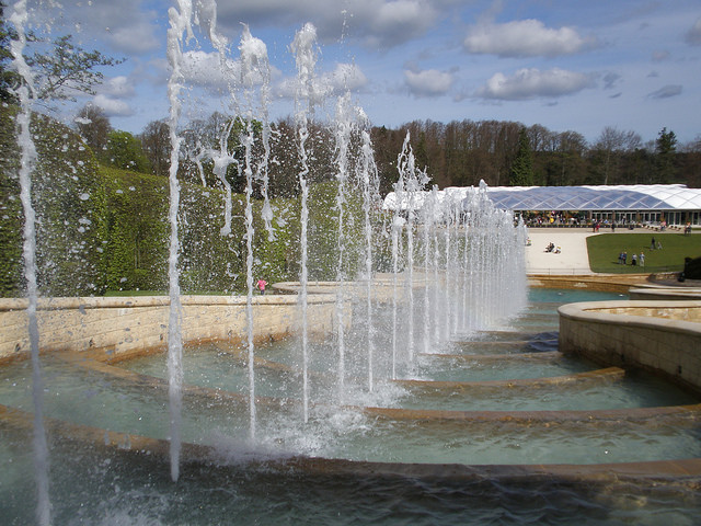 The cascading fountains of Alnwick Garden in Northumberland, reflecting the purity and power of God’s presence we experienced on the Gower Peninsula the previous week. See Photo Credits.