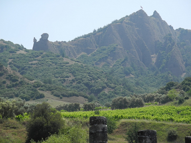 View of the 'impregnable' citadel of Sardis. 