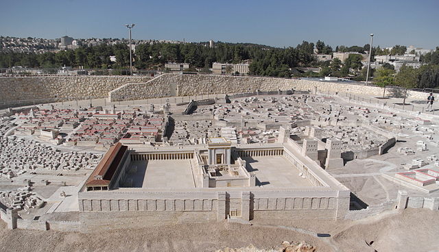 Model of the Second Temple, destroyed in 70 AD.