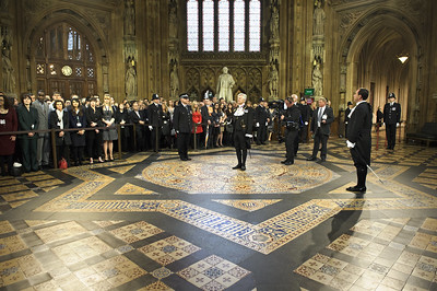 Nation built on truth: Scripture is inscribed onto the floor of Parliament's Central Lobby. See Photo Credits.