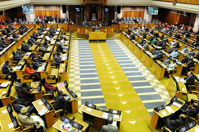Inside South Africa's Parliament. See Photo Credits.