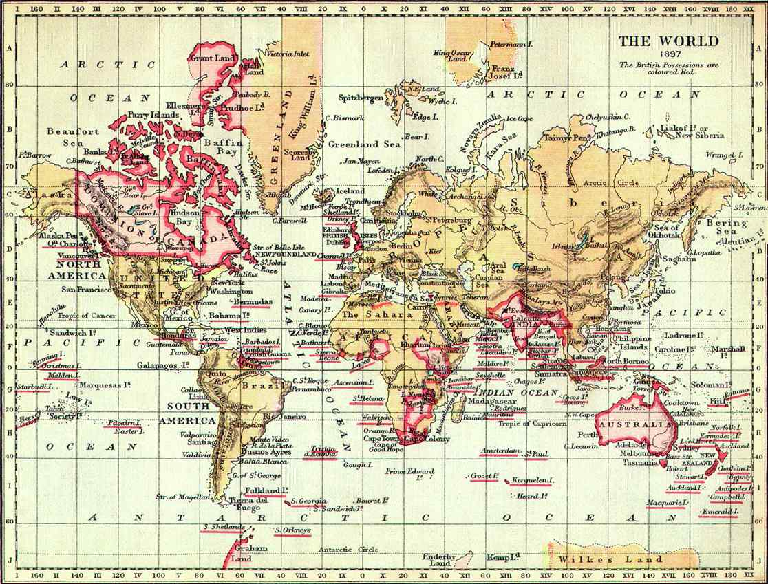 The British Empire in 1897 / See Credits