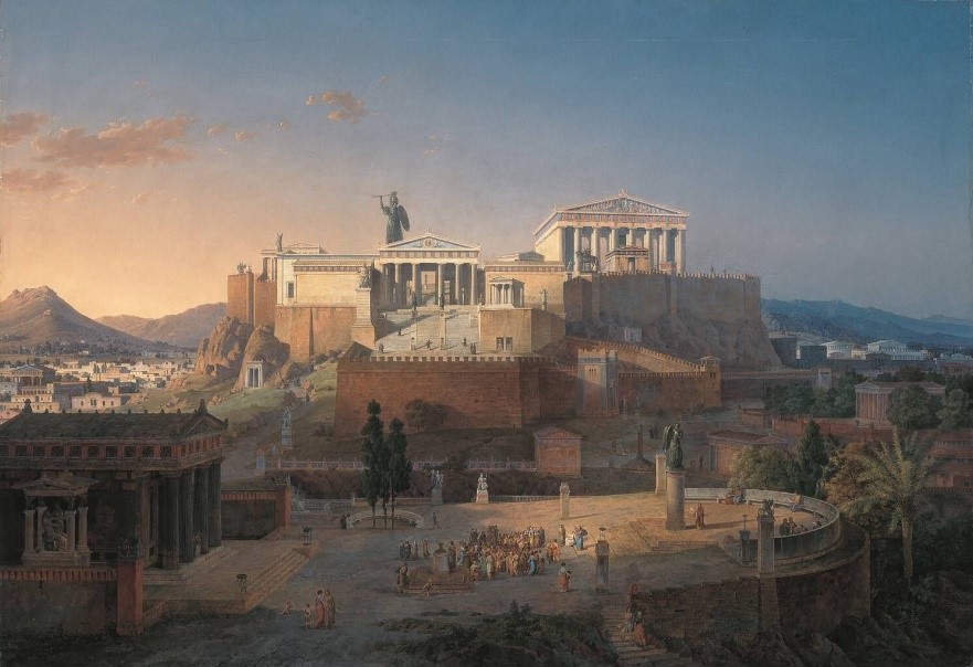 The Areopagus in Athens by Leo von Klenze, 1846
