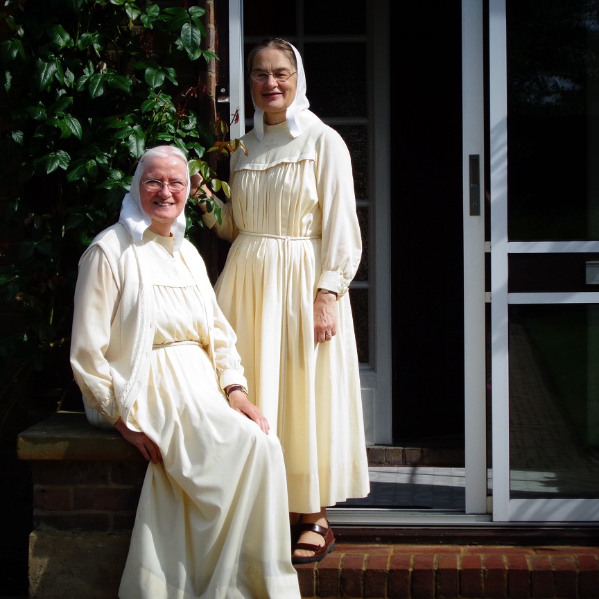 Sister Thekla (sitting) and Sister Glory pictured at Jesus’ Return, their home near London.