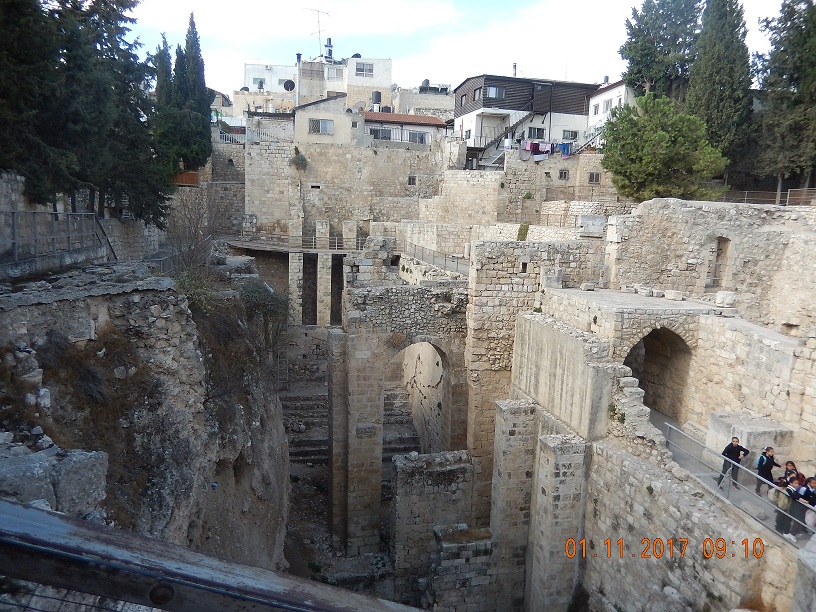 The site of the Pool of Siloam in Jerusalem’s Old City, where water was drawn for the Feast of Tabernacles. Photo: Charles Gardner