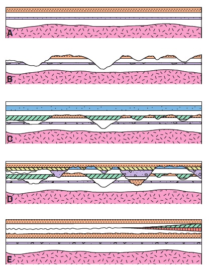 Figure 3. If erosion had removed lots of sediment we would expect to see physical evidence of this in the rock record. After Roth, AA, 1988. Those gaps in the sedimentary layers. Origins 15(2):75-92.