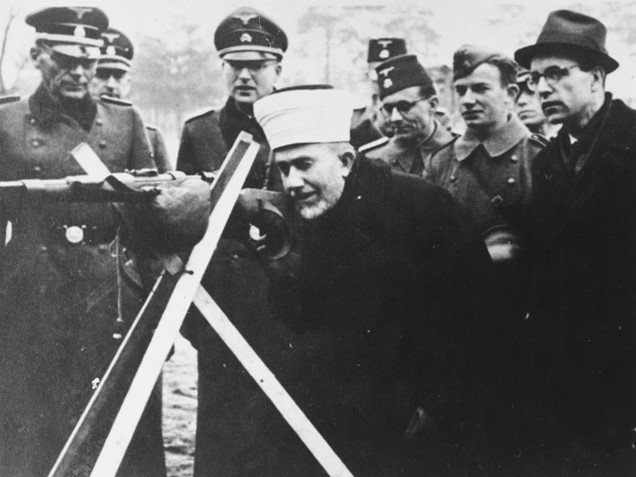 Hajj Amin al Husseini in Bosnia with SS officers - note 4