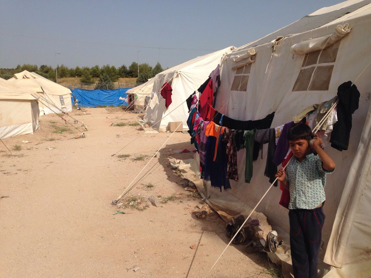 Schisto refugee camp, outside Athens.