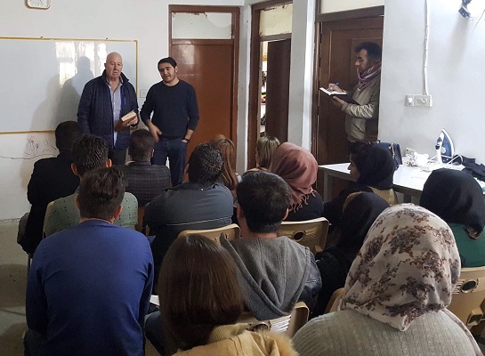 Teaching the Bible to a hungry Kurdish people