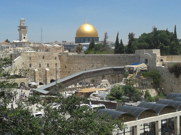 Eli Kay was on his way to join pilgrims at the Western Wall of the Temple Mount (pictured) when he was murdered by a terrorist. Photo: Charles Gardner