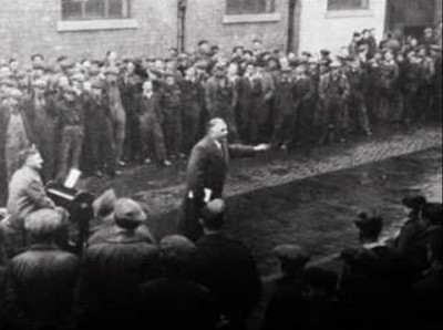 Jock Troup preaching in the open-air