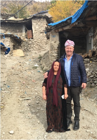 The widow at her previous mud home