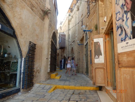 Jesus tells us to walk the narrow road, like this one in ancient port of Jaffa (Joppa). Photo by C. Gardner
