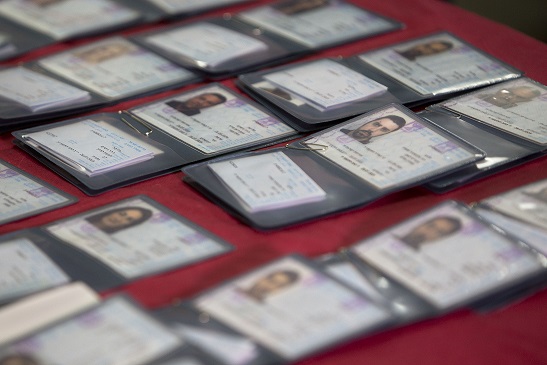 Israeli IDs for new immigrants from France.