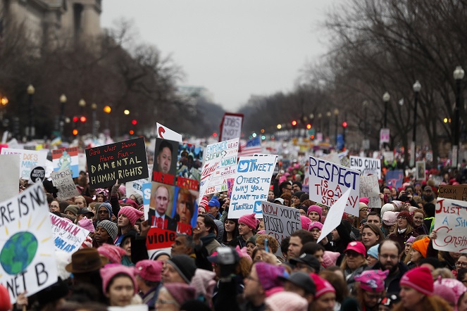 Women's march in Washington, January 2017. See Photo Credits.
