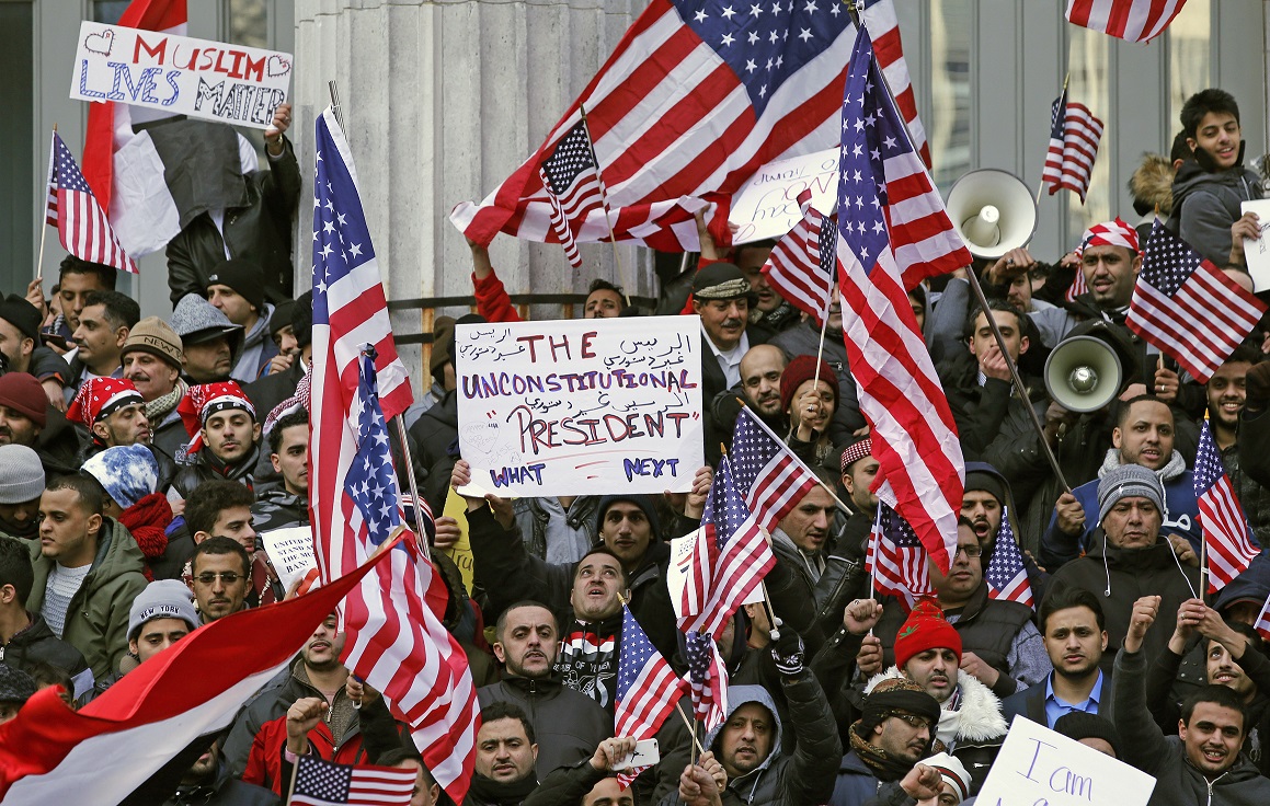 Recent anti-Trump protest, New York. See Photo Credits.