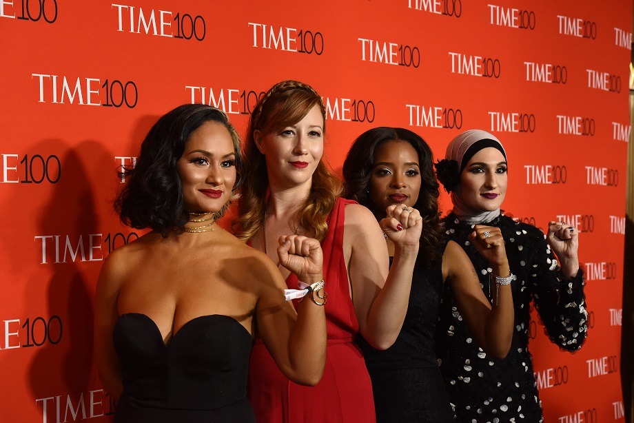 The Women's March leaders, who have been called on to step down. See Photo Credits.