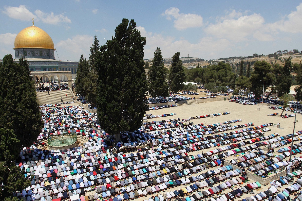 Muslim worshippers during Ramadan, earlier this year. See Photo Credits.