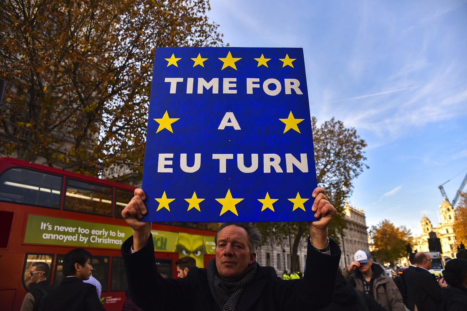 Anti-Brexit protestors in Westminster this week. NurPhoto/SIPA USA/PA Images