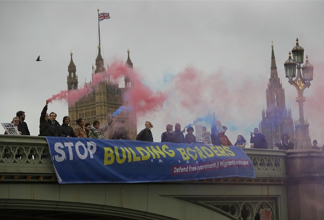 Anti-Brexit protesters in Westminster. See Photo Credits.