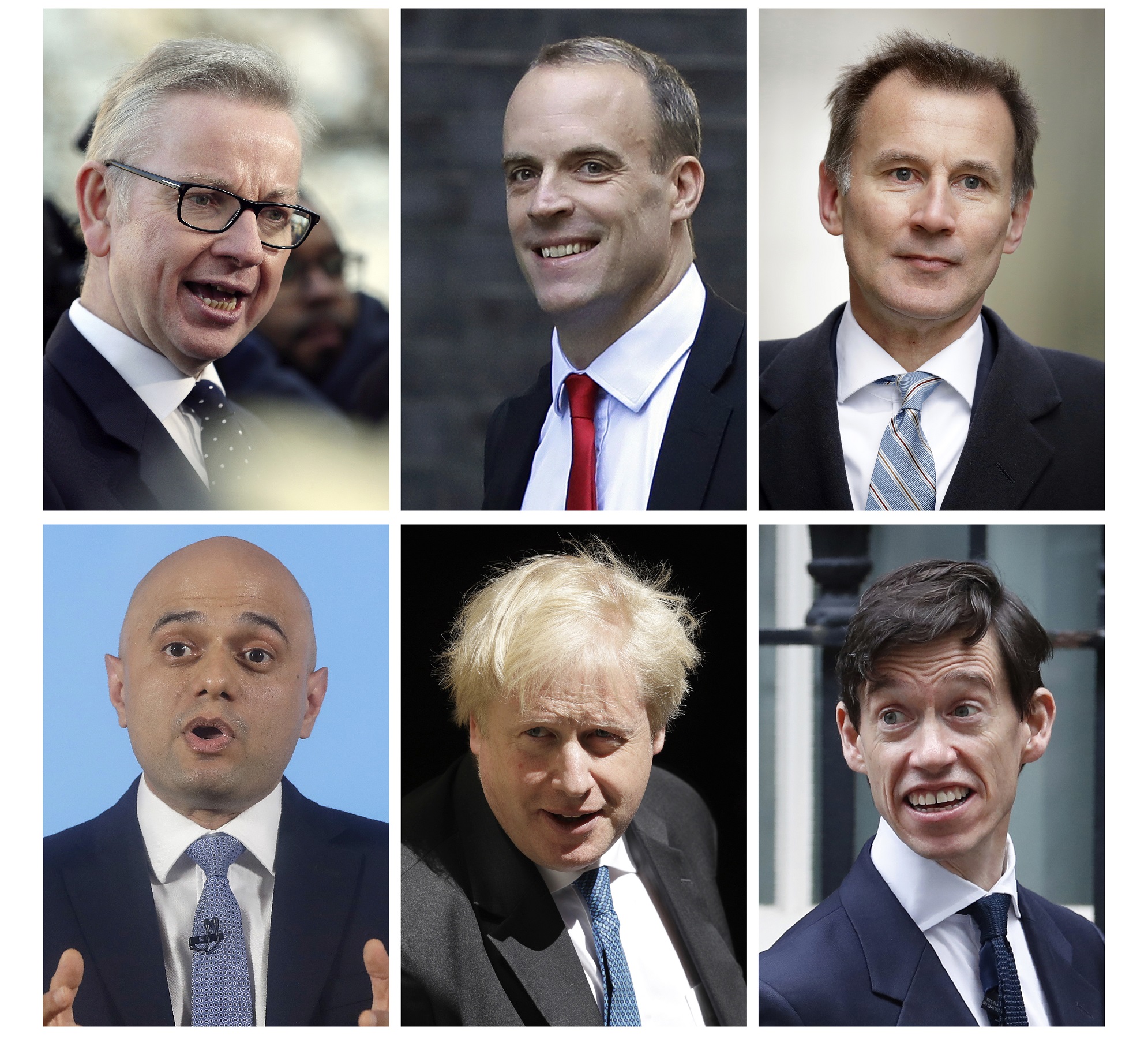 And then there were six: the Tory leadership hopefuls. Photo: AP/Press Association Images