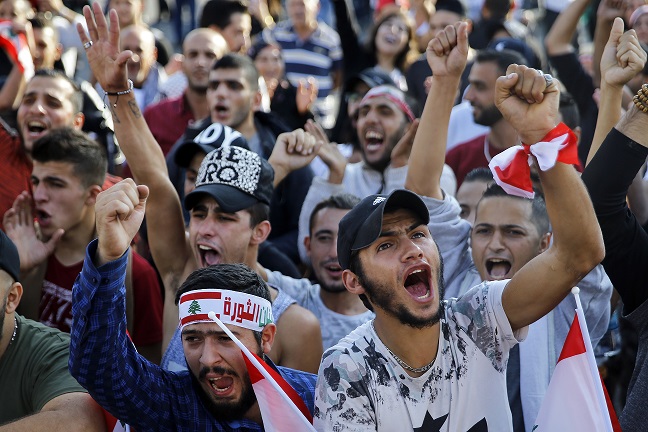 Protesters in Beirut, Lebanon, this week. See Photo Credits
