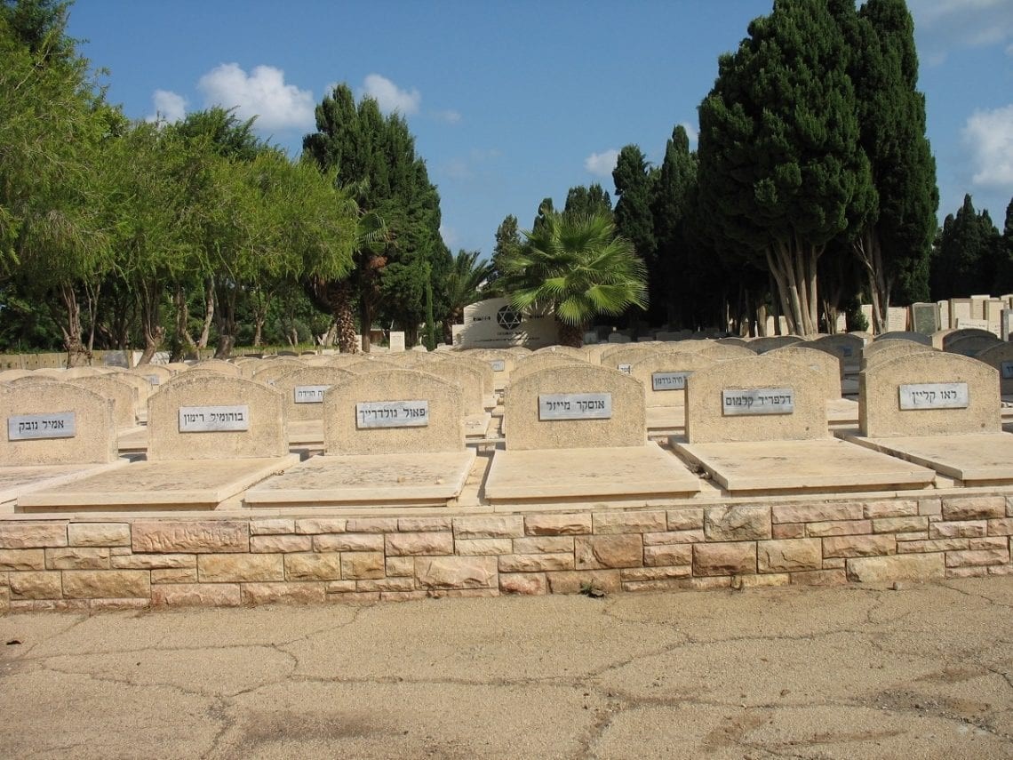 The graves of those lost at the sinking of The Patria
