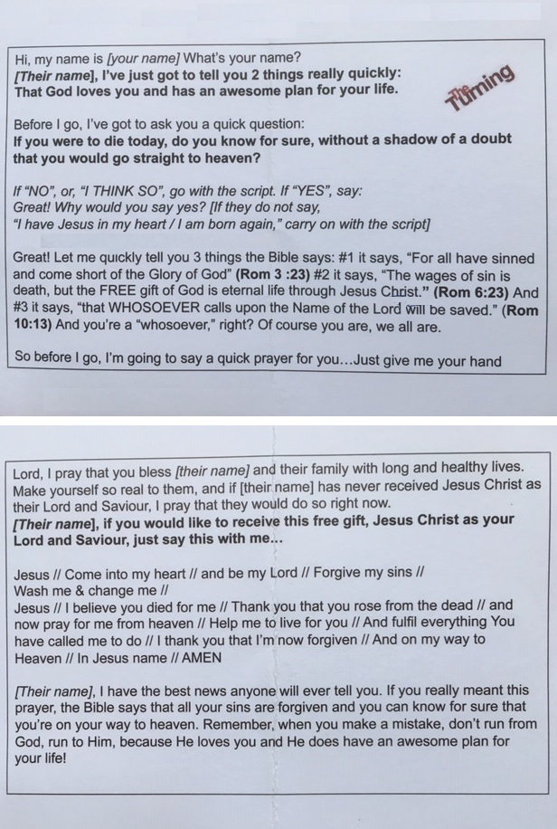 The Turning script used for outreach in Wales during 2017.