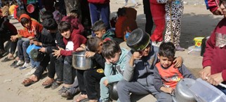 UNWRA: “A 50 per cent reduction in aid entering war-torn Gaza in February has led to sharp increases in malnutrition, hunger and starvation.”7 