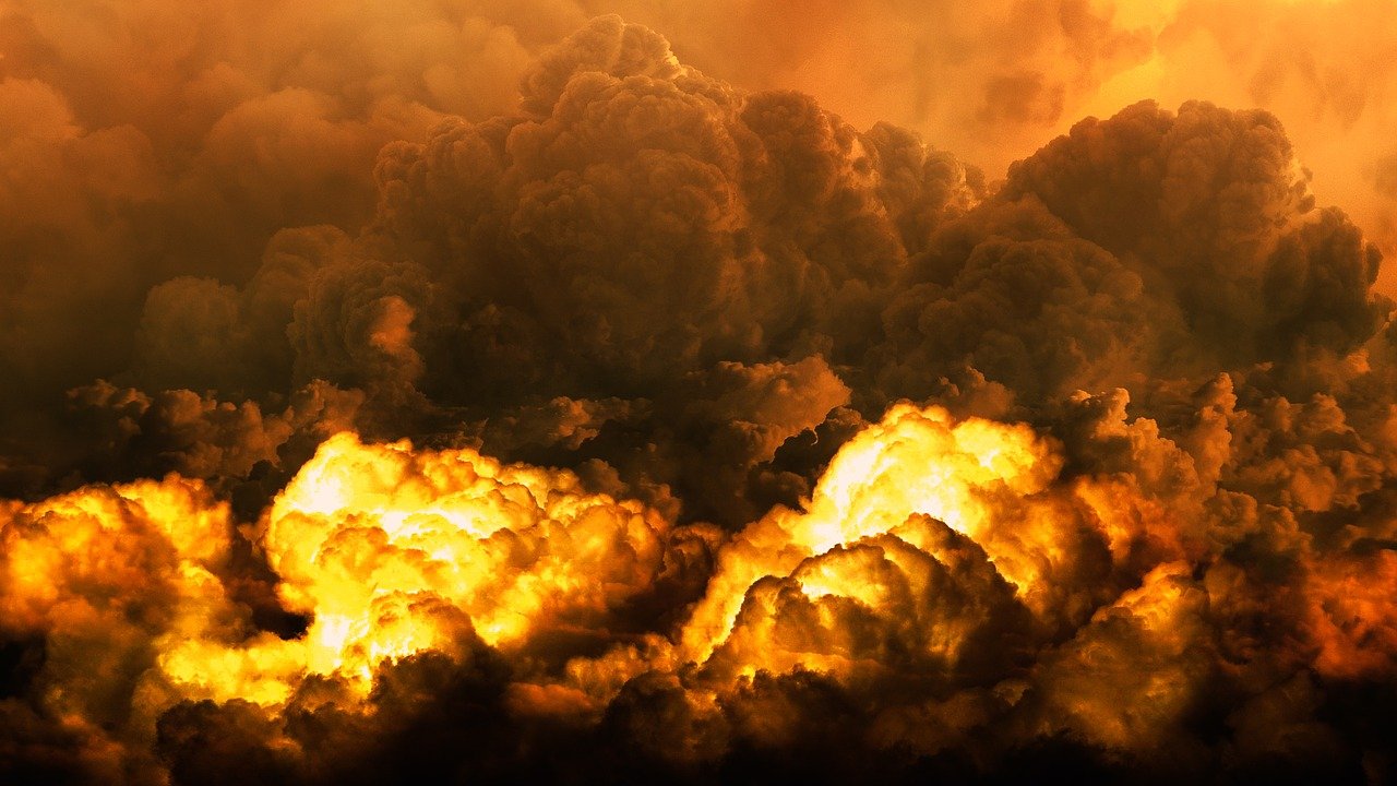 Blood and fire and billows of smoke at the coming of the great and dreadful day of the Lord, Acts 2:19