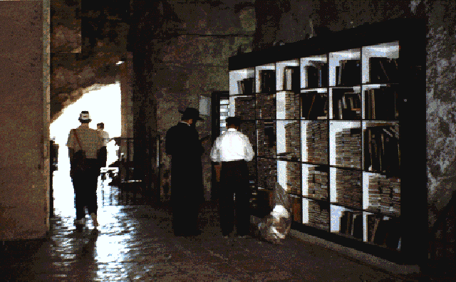 Library at the Western Wall of Jerusalem