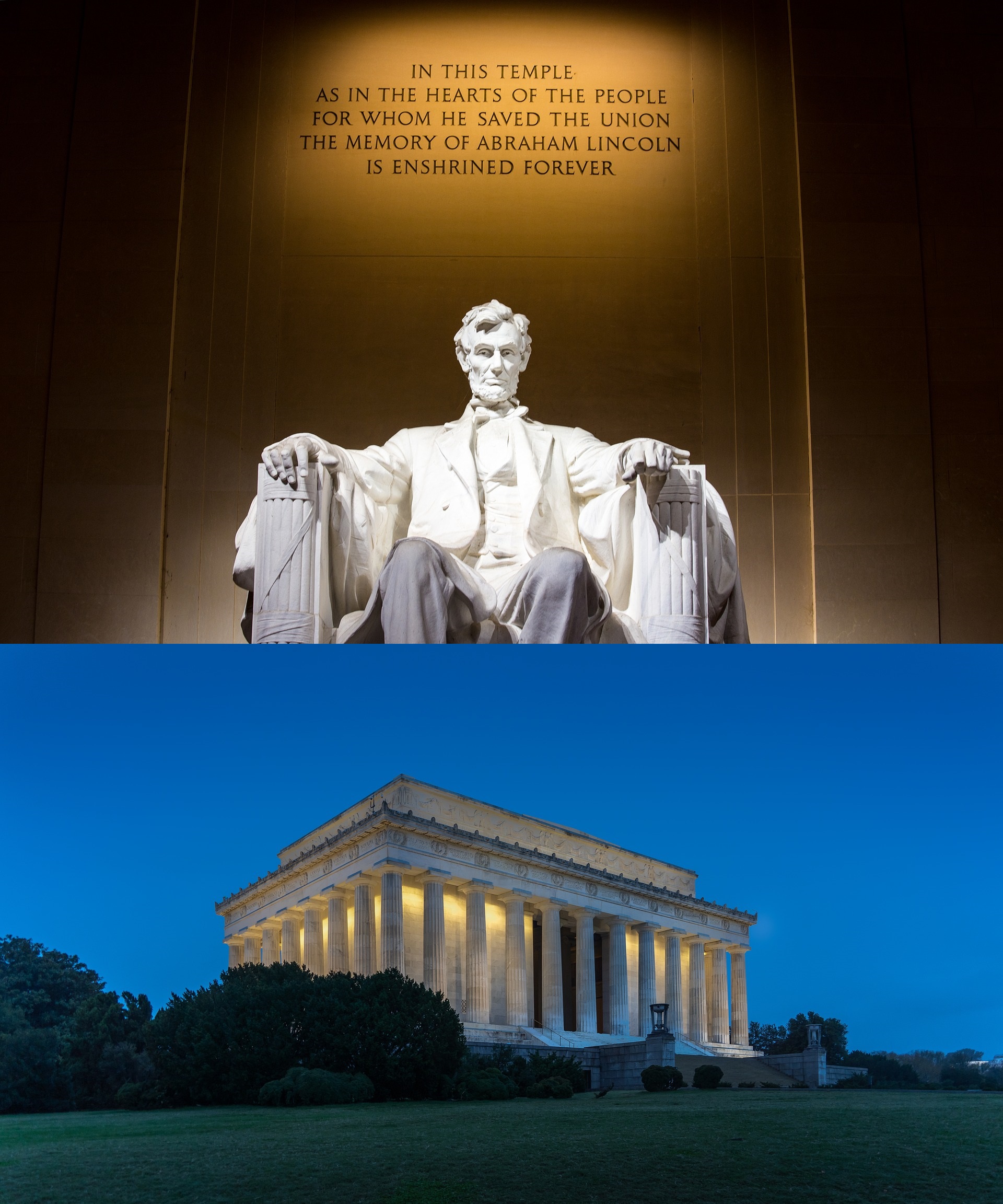 The Lincoln Memorial, Washington DC.