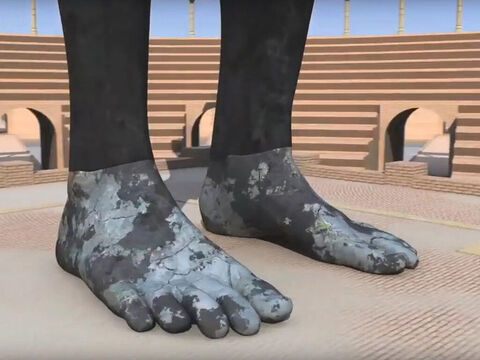 The feet and toes in Nebuchadnezzars dream, Revelation TV - FreeBibleimages.org