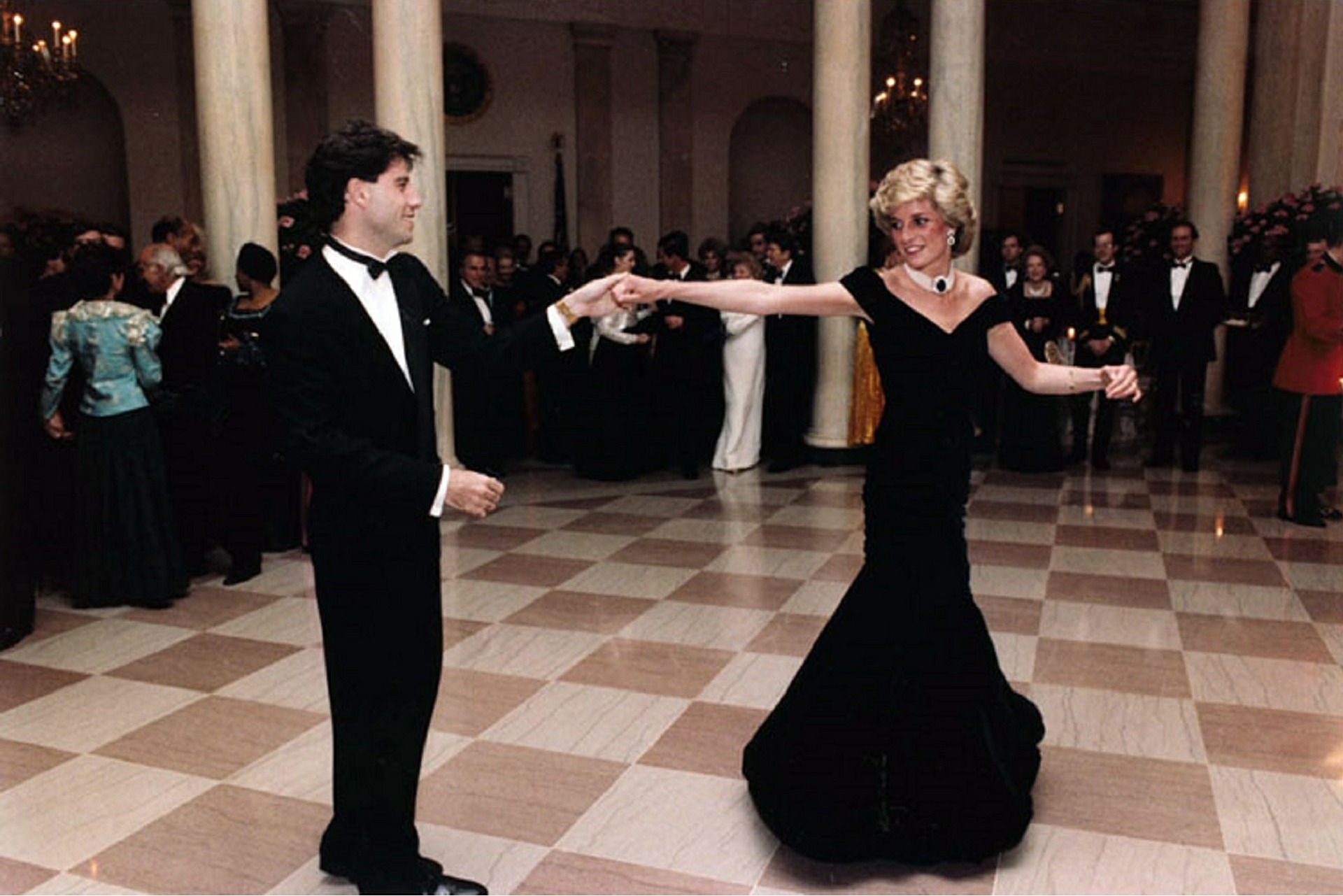 Diana's famous Travolta dress. 