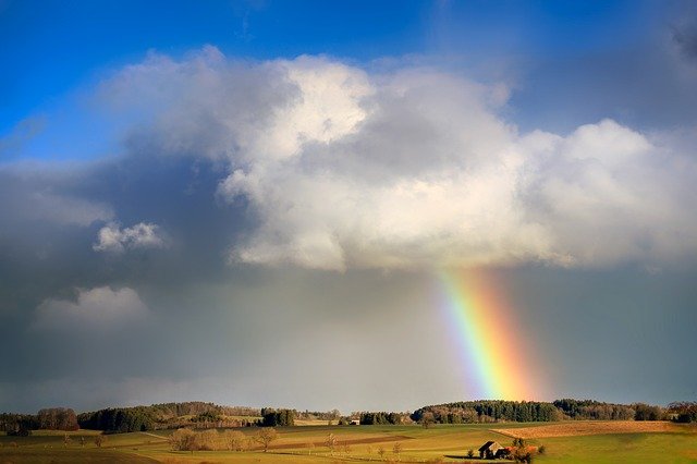 "He covers the sky with clouds; he supplies the earth with rain and makes grass grow on the hills." (v8)