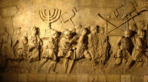 Titus’ Arch in Rome, depicting the capture of Jerusalem, AD 70