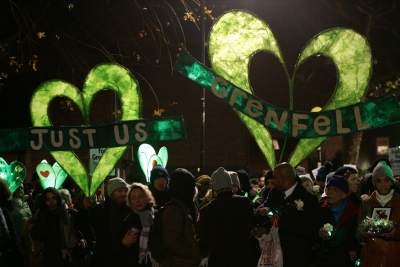 A silent march marks the six-month anniversary of the Grenfell tragedy.