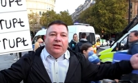 Peter Lynch at protest