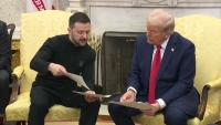 Zelensky and Trump in White House last week