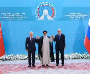 Iranian President Raisi, Putin and Erdogan on July 19 2022