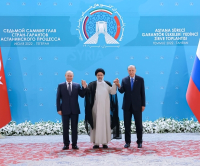 Iranian President Raisi, Putin and Erdogan on July 19 2022
