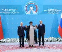 Iranian President Raisi, Putin and Erdogan on July 19 2022