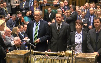 The vote result is read, Weds 9 March 2016.