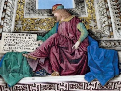 Amos: Fresco by Melozzo da Forlì