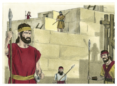 Militarizing the wall building
