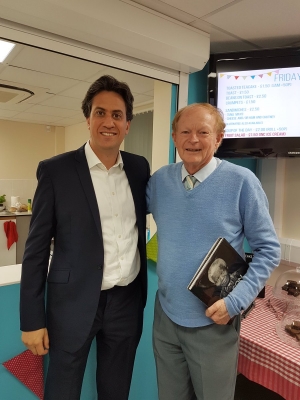 Rev Colin Chambers with Doncaster MP and former Labour Leader Ed Miliband.